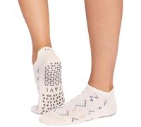 TAVI Savvy Non-Slip Grip Socks for Women | Yoga, Pilates, Barre, Gym Workouts (UK, Alpha, M, Regular, Regular, Meringue)