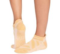 TAVI Savvy Non-Slip Grip Socks for Women | Yoga, Pilates, Barre, Gym Workouts (UK, Alpha, S, Regular, Regular, Sunrise)