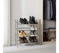 Tavia Extendable and Stackable 4 Tier Shoe Rack