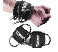 TAVIEW Neoprene Wrist Sleeves with Padding for Cable Pulling Equipment Strength Training Black