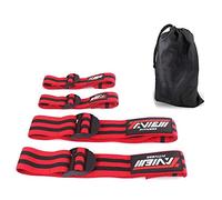 TAVIEW Occlusion Bands,4 Pack (2 Bicep Bands,2 Leg Bands), Comfortable Elastic Bands for Blood Flow Restriction Training and Fast Muscle Growth Without Lifting Heavy Weights