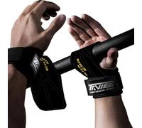 TAVIEW Premium Weight Lifting Wrist Hooks Straps for Maximum Grip Support - Deadlift Gloves and Grip Pads Alternative in Fitness Gym Power Training Like Pull Up Deadlifting & Shrugs