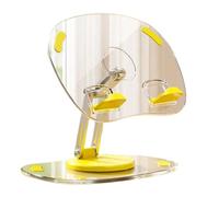 Taviko Tablet Bracket Holder Adjustable Folding Stand Transparent Acrylic Tablet Desktop Support Easy Install Yellow