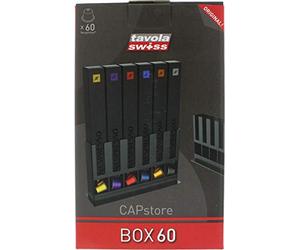 Tavola Swiss 5049031 Dispenser Box for 60 Nespresso Capsules Plastic Multi-Coloured 25x15x7 cm