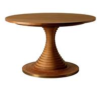 Tavolo A Dischi Dining Table Ø120 American Walnut/High Gloss