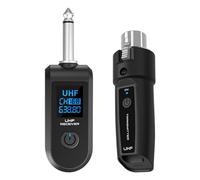 TAVOSOP Wireless Microphone Transmitter Receiver 2.4Ghz, XLR Microphone Wireless System, Rechargeable Wireless Mic Adapter for Audio Mixer, Dynamic Mic, Electric Guitar Bass(1 receive + 1 transmit)