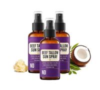 Tavro Beef Tallow Sunscreen Spray SPF30, Tavro Non-Nano Zinc Oxide Natural Moisturizing Sunblock, Sunscreen Beef Tallow Spray for Body & Face, Natural Grass-Fed Beef Tallow, Non-Greasy Formula (3Pc)
