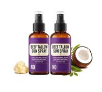 Tavro Beef Tallow Sunscreen Spray SPF30, Tavro Non-Nano Zinc Oxide Natural Moisturizing Sunblock, Sunscreen Beef Tallow Spray for Body & Face, Natural Grass-Fed Beef Tallow, Non-Greasy Formula (2Pc)