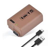 TAVT 1500mAh NP-FW50 Battery with USB Type-C Input for Sony A6000 A6500 A6300 A6400 ZV-E10 A7 A7II A7RII A7SII A7S A7S2 A7R A7R2 RX10 Series