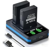 TAVT 2Pcs EN-EL14 EN-EL14A Battery and Charger for Nikon D3500, D3400, D3300, D3200, D3100, D5100, D5200, D5300, D5500, D5600, Coolpix P7000, P7100, P7700, P7800, P8000