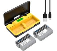 TAVT 2Pcs EN-EL15 EN-EL15C EN-EL15b Battery with Dual Battery Storage Charger for Nikon Z6, Z6II, Z6 iii, Z7, Z7II， Z8 D7500 D7000 D7100 D7200 D500 D600 D610 D750 D780 D800 D800E D810A D850 Camera