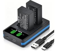 TAVT 2Pcs EN-EL20 EN-EL20a Battery and Charger for Nikon Coolpix P1100, P1000, P950, Coolpix A, 1 AW1, 1 J1, 1 J2, 1 J3, 1 S1, 1 V3 Camera