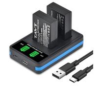 TAVT 2Pcs LP-E12 Battery and Charger for Canon PowerShot SX70 HS, EOS M50, M50 Mark II, EOS M100, 100D, M, M2, M10, Rebel SL1, Kiss X7