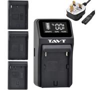 TAVT Camera Battery Charger for Nikon EN-EL15 EN-EL15C EN-EL14 EN-EL14A EN-EL3E EN-EL3, for Sony NP-F750 NP-F550 NP-FM50 NP-F770 NP-F930 NP-F950 NP-F960 NP-F970 NP-FM55H NP-FM500H