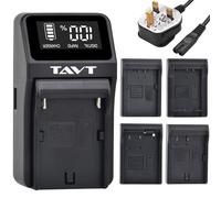 TAVT DMW-BLK22 Battery Charger for Panasonic DMW-BMB9E, DMW-BMB9, DMW-BLF19, LUMIX DC-S5, S5II, S5 IIX, GH5 II, GH6, GH5, CGA-D54S, VW-VBN130 VBN260,for Sony NP-FM55H FM50 F330 F550 F570 F750 F770