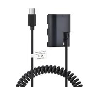 TAVT LP-E6 LP-E6n LP-E6NH Dummy Battery for Canon EOS R5, 5D Mark II/III/IV, 5DS, 5DS R, 6D, 7D Mark II, 60D, 70D, 80D, 90D, XC10, EOS R, R7,R6, R6 II (Suitable for 9V/12V AC Adapter)