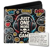 tawazi Kids Wallet for Boys with Card, Teen Boys Wallet for Kids Ages 4-5-6-7-8-9-10-11-12-13-14-15-16, Leather Wallet for Teen Boy - Teenage Teenager Youth Gifts for Christmas Birthday, Gamepad1