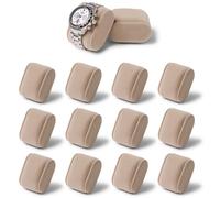 TAWBURY Bayswater Watch Box Pillows - Small | 18cm/7.1" Circumference | 5.1cm/2" Width | Compatible with Bayswater 12 Slot Watch Box (Taupe) | Pack of 12 Pillows (Cream)