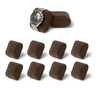 TAWBURY Bayswater Watch Box Pillows - Small | 18cm/7.1" Circumference | 55mm/2.2" Width | Compatible with our Bayswater 8 Slot Watch Boxes | Pack of 8 Pillows (Brown/Grey)