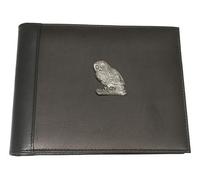 Tawny Owl Disabled Blue Badge Leather Case Holder in Black 257