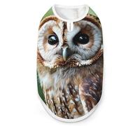 Tawny Owl Dog And Cat Clothes Pet Summer Sleeveless T Shirt Basic Vest M