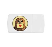 'Tawny Owl Love Note' Pill Box with Tablet Splitter (PI00034155)