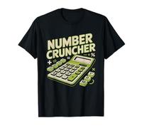Tax Accountant Calculator Graphic Number Cruncher Identity T-Shirt