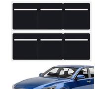 Tax Disc Holder For Car Windscreen, 2 Pcs 3 In 1 Parking Permit Holder Car Permit Holder Adhesive Self PVC Parking Ticket Holder 28*9.6cm Cling and Easy Removal Note Holders for Taxi Van Truck Black