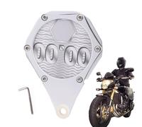 Tax Disc Permit Holder, Hexagonal Tax License Plate Mount, Aluminum Bracket, Card Hanger Label Holder with Wrench for Scooter Motorcycle