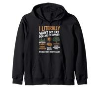Tax Dollars Support National Parks Science Mental Health Zip Hoodie