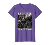Tax Evasion Funny Cringe Hard Skeleton Meme T-Shirt