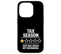 Tax Season 1 Star Very Bad Would Not Reccomend Funny Case for iPhone 14 Pro