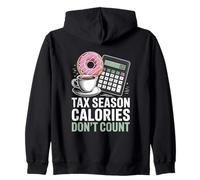 Tax Season Calories Don’t Count Funny Accountant Zip Hoodie