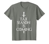 Tax Season is Coming Accountant Tshirt Bookkeeper Quotes tee T-Shirt, Youth, Olive Heather, Small
