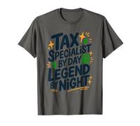 Tax Specialist by Day Legend by Night, CPA Bookkeeping T-Shirt