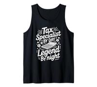 Tax Specialist by Day Legend by Night, CPA Bookkeeping Tank Top