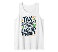 Tax Specialist by Day Legend by Night, CPA Bookkeeping Tank Top