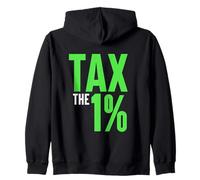 Tax The 1% - Vote Green Party UK Zip Hoodie