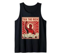 Tax The Rich Billionaires Liberal Socialist Communist Tank Top