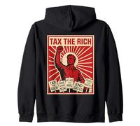 Tax The Rich Billionaires Liberal Socialist Communist Zip Hoodie