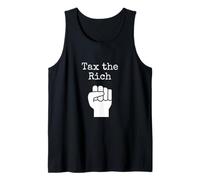 Tax the Rich Protest Fist Graphic Design Tank Top