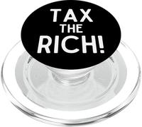 Tax The Rich Save The World Philanthropy Billionaire Taxes PopSockets PopGrip for MagSafe
