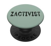 Tax Wealth Not Work UK Zack Vote Green Party Retro Zactivist PopSockets Adhesive PopGrip