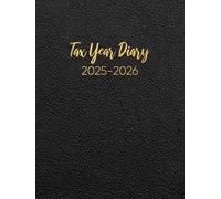 Tax Year 2025-2026: A4 April to April Tax Year Diary 2025-2026 Week to View, Income and Expenses Tracker for Small Business & Self Employed | Black
