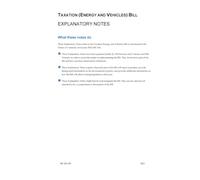 Taxation (Energy and Vehicles) Bill Explanatory Notes (House of Commons) HCB 103-EN