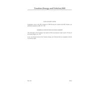 Taxation (Energy and Vehicles) Bill (House of Commons) HCB 103