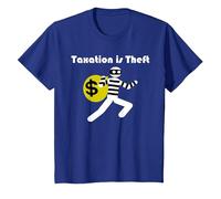 Taxation is Theft T-Shirt T-Shirt, Youth, Royal Blue, 2T