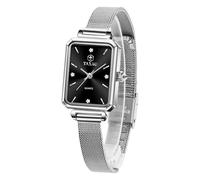 Taxau L8103WB Women Watch, Black Face silver Band-L8103, ROUND, Fashion watches