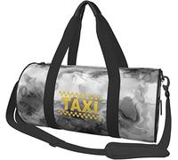 Taxi Driver Cab Travel Luggage Duffel Bag Sports Rolling Foldable Duffel Bag, Marbling