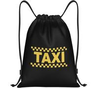 Taxi Driver Cab Women Men Pe Bag Large Drawstring Bag Waterproof String Backpack For Holidays Travel Swim